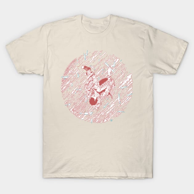 Obscured by Clouds (red) T-Shirt by gerhardhuman